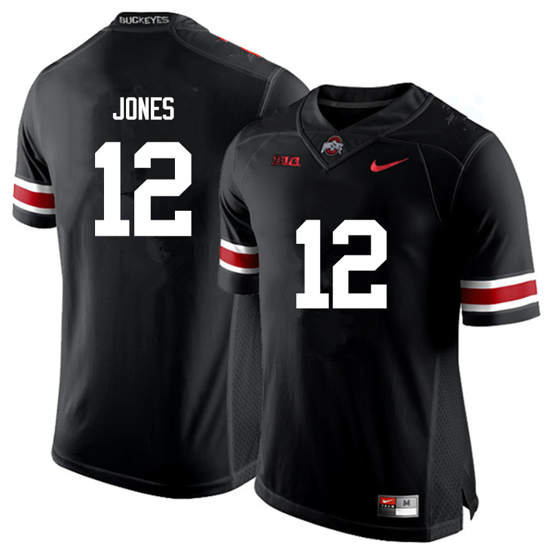 Ohio State Buckeyes #12 Cardale Jones College Football Jerseys Game-Black